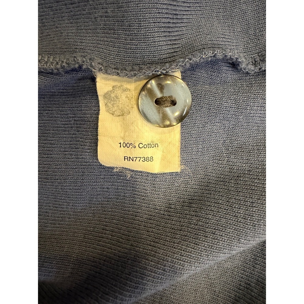 J.Crew Women Cardigan Blue Small Sweater Preppy Coastal Ruffle Coquette Casual - Picture 6 of 7